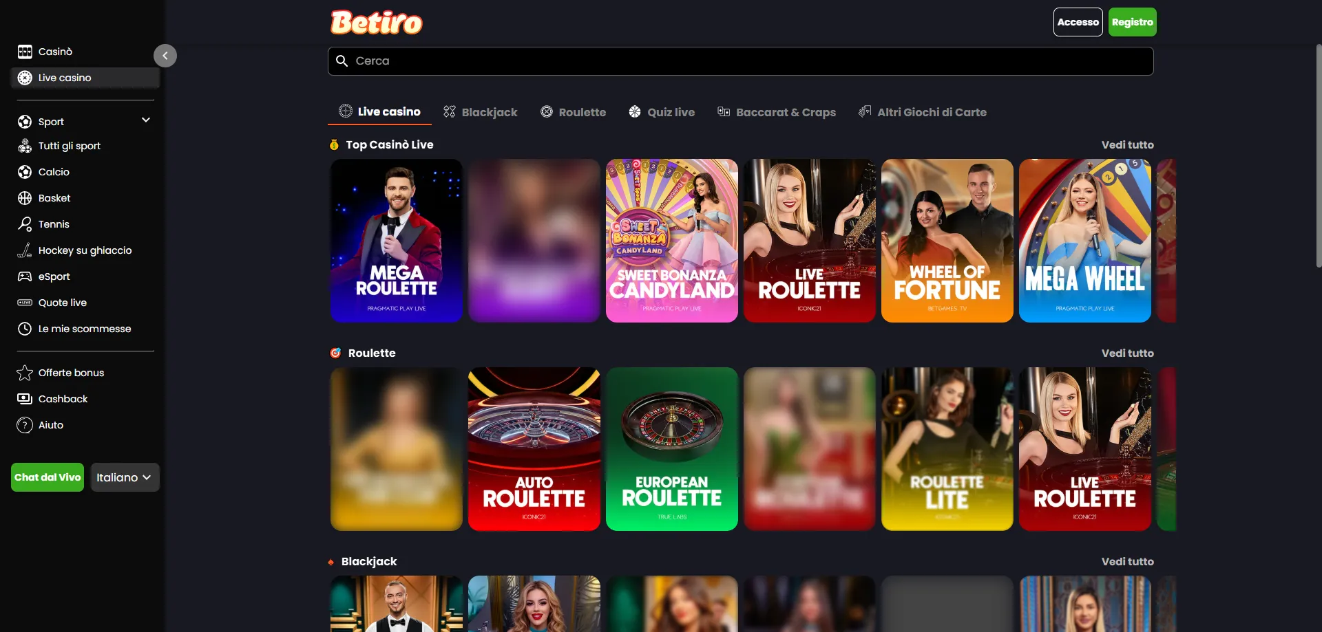 Betiro Casino Italia – panoramica completa della piattaforma di gioco